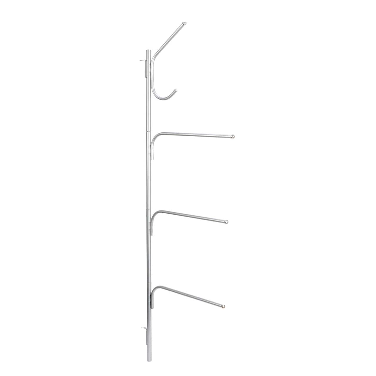 Hinge-It Clutterbuster 74" Steel Valet Family Towel Bar